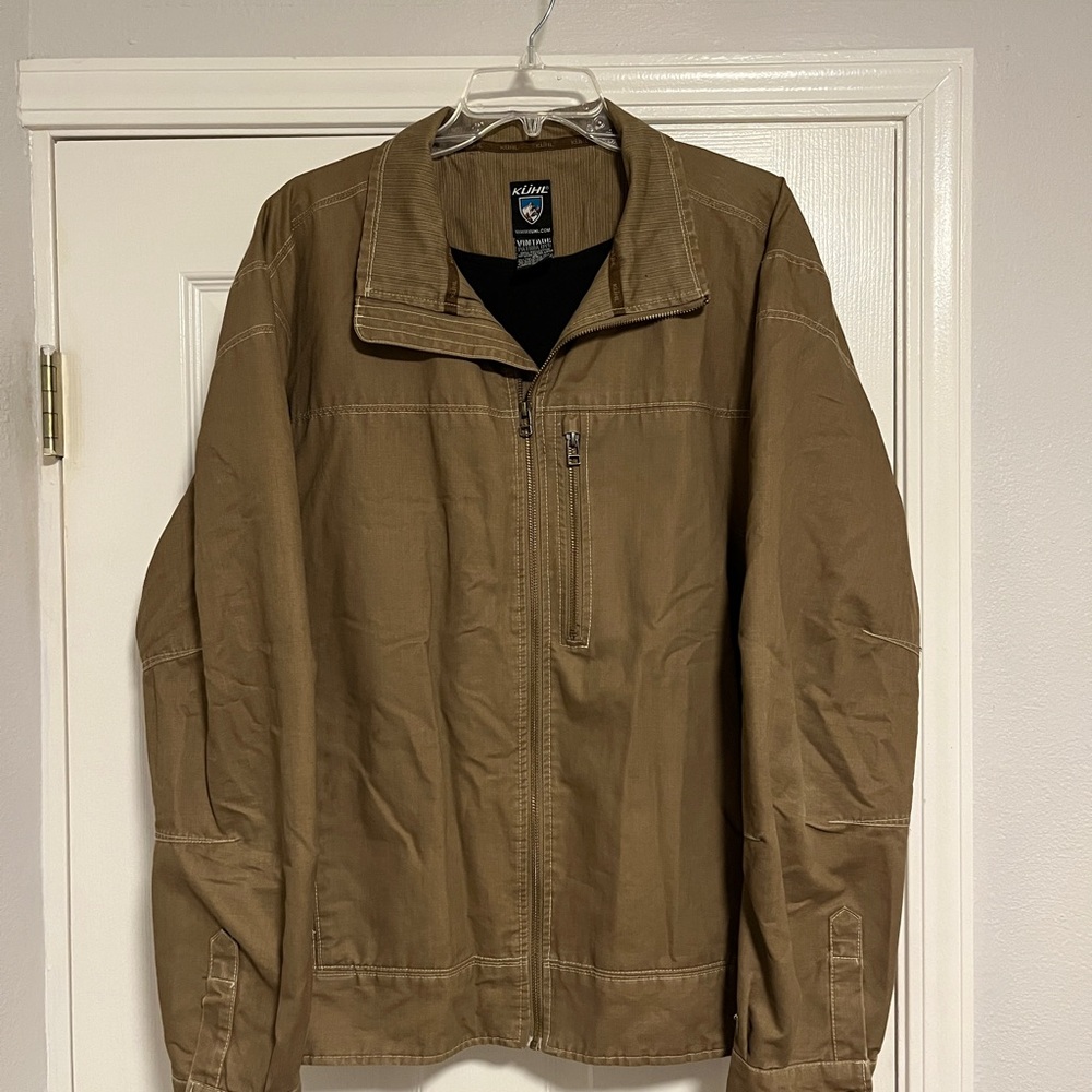 Kuhl Men's Vintage Patina Dye Brown Shirt Jacket
